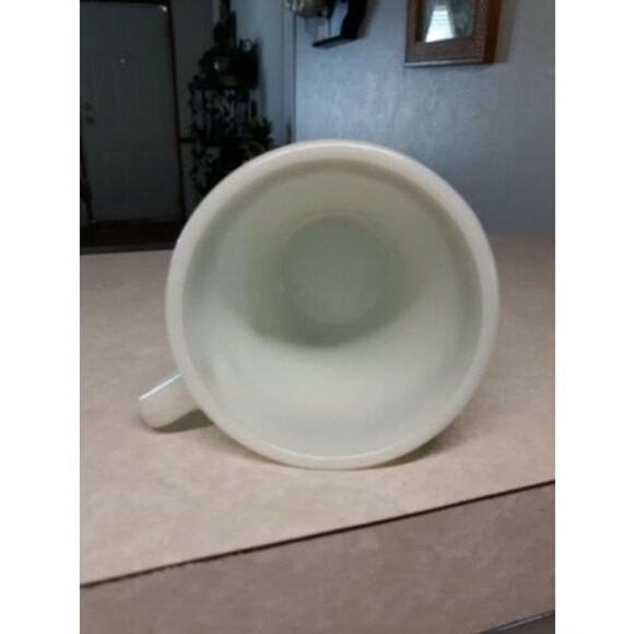 Pyrex Corelle Spring Blossom Crazy Daisy Milk Glass Coffee Mug Cup D Handle MINT - Picture 5 of 6